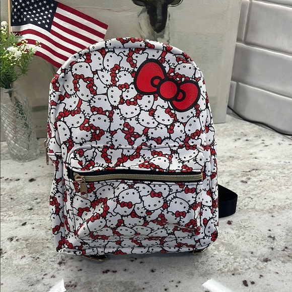 Hello Kitty White and Red Backpack - Picture 1 of 6